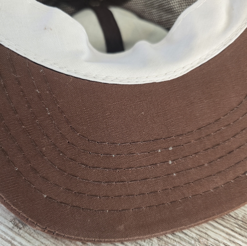 1980 Vintage Mt. St. Helens Brown Trucker Cap Snap Back - Picture 8 of 9